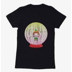 HER Elf I Love You Snowglobe Womens T-Shirt