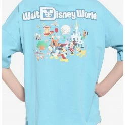HUNIVERS Her Universe Walt Disney World 50th Anniversary Mickey Mouse & Friends Athletic Jersey T-Shirt