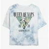 HER Disney Sleeping Beauty Queen Of Naps Womens Tie-Dye Crop T-Shirt