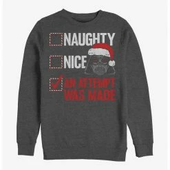 HER Star Wars Vader Christmas List Sweatshirt