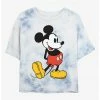 HER Disney Mickey Mouse Classic Womens Tie-Dye Crop T-Shirt