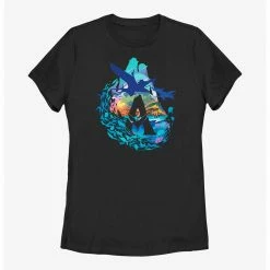 HER Avatar: The Way Of The Water Scenic Flyby Logo Womens T-Shirt