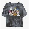 HER Disney Mickey Mouse And Friends Womens Tie-Dye Crop T-Shirt